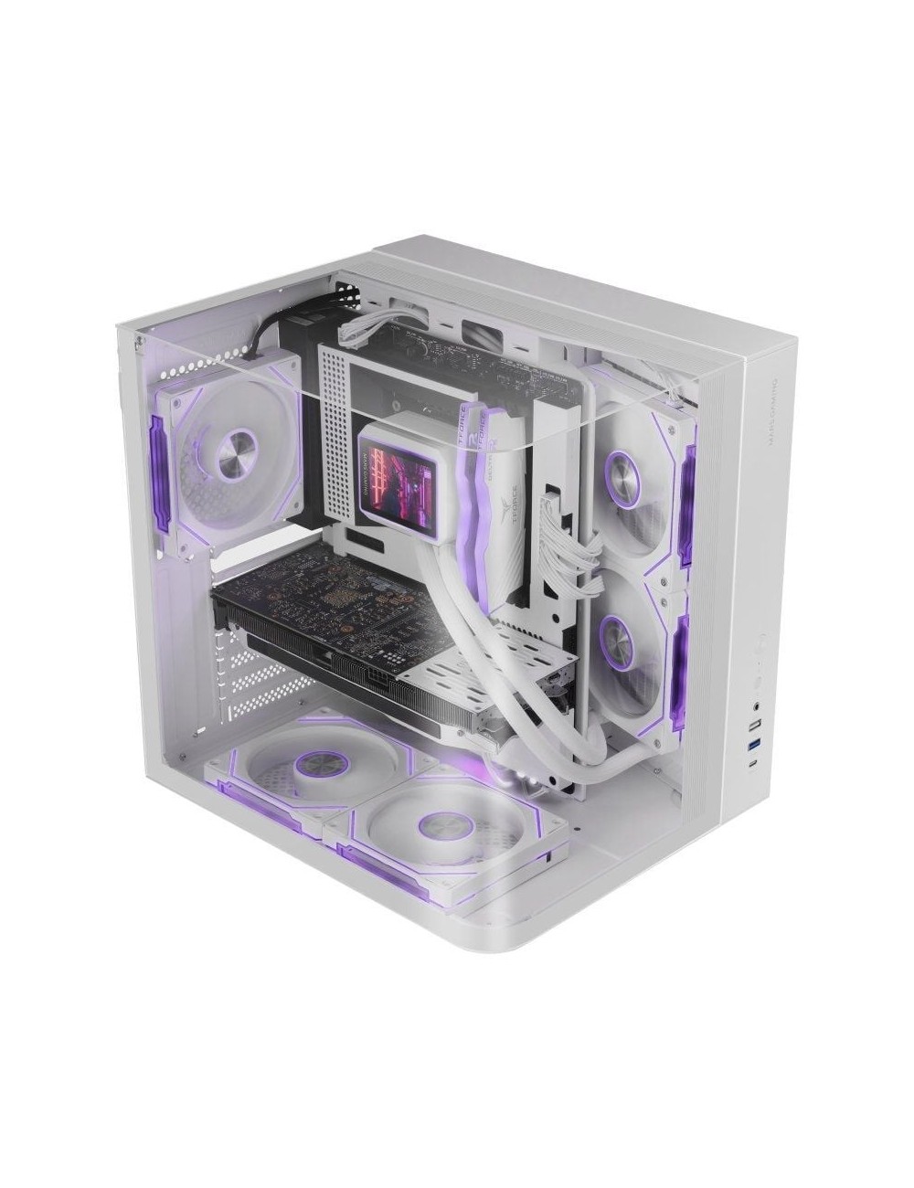 Caja Gaming Semitorre Mars Gaming MC-INFINIOLITE/ Blanca