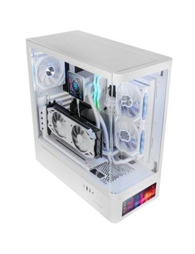 Caja Gaming Semitorre Mars Gaming MC-LCDPRO/ Blanca