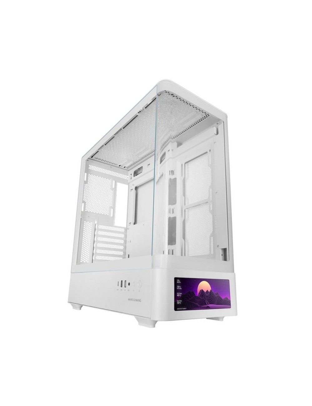 Caja Gaming Semitorre Mars Gaming MC-LCDPRO/ Blanca