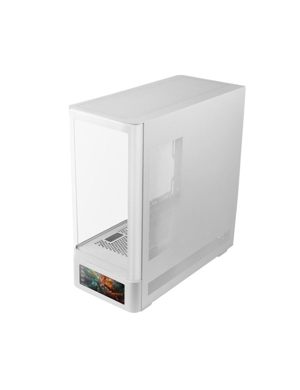Caja Gaming Semitorre Mars Gaming MC-LCDPRO/ Blanca