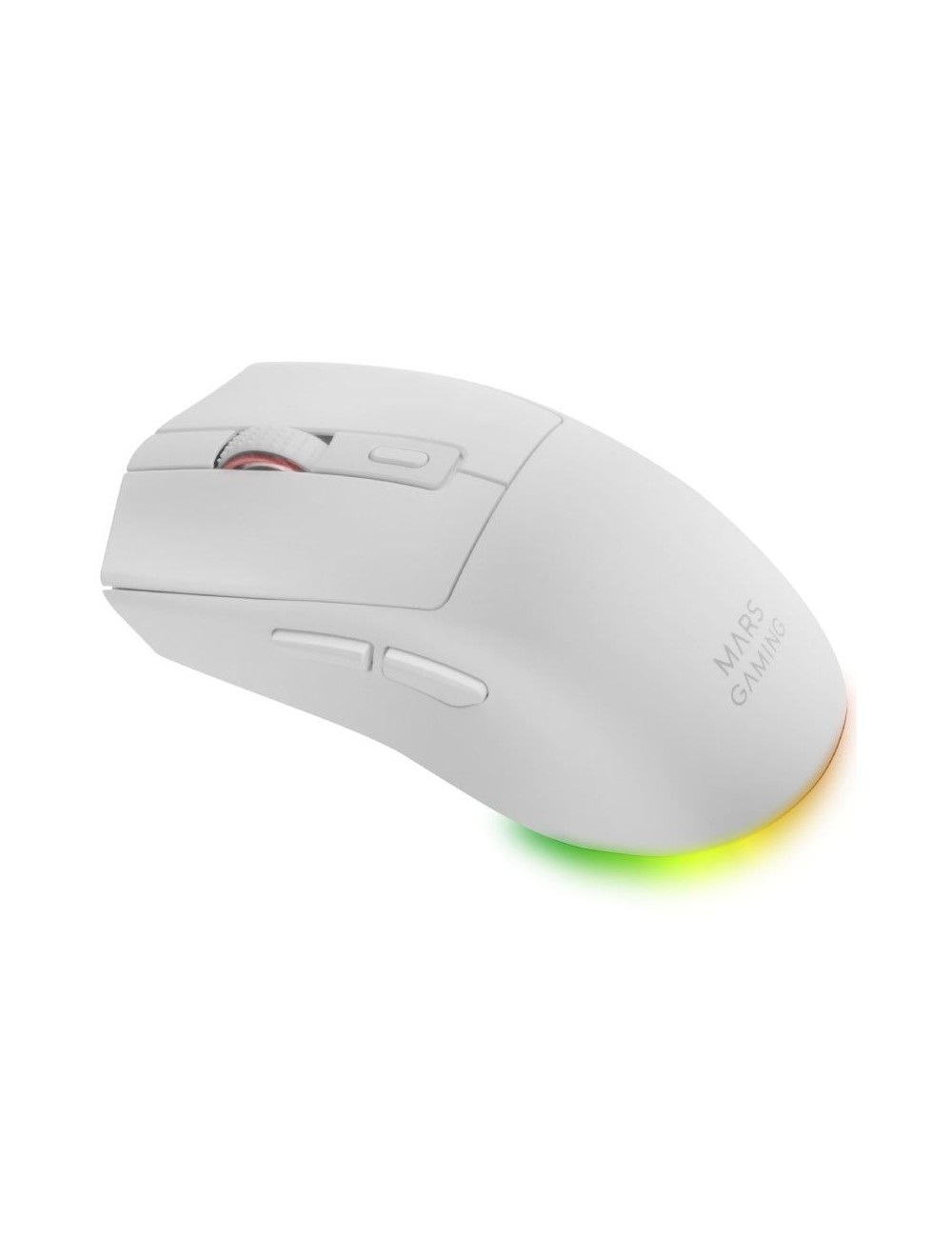 Ratón Gaming Inalámbrico Mars Gaming MM-T3/ Batería recargable/ Hasta 14400 DPI/ Blanco