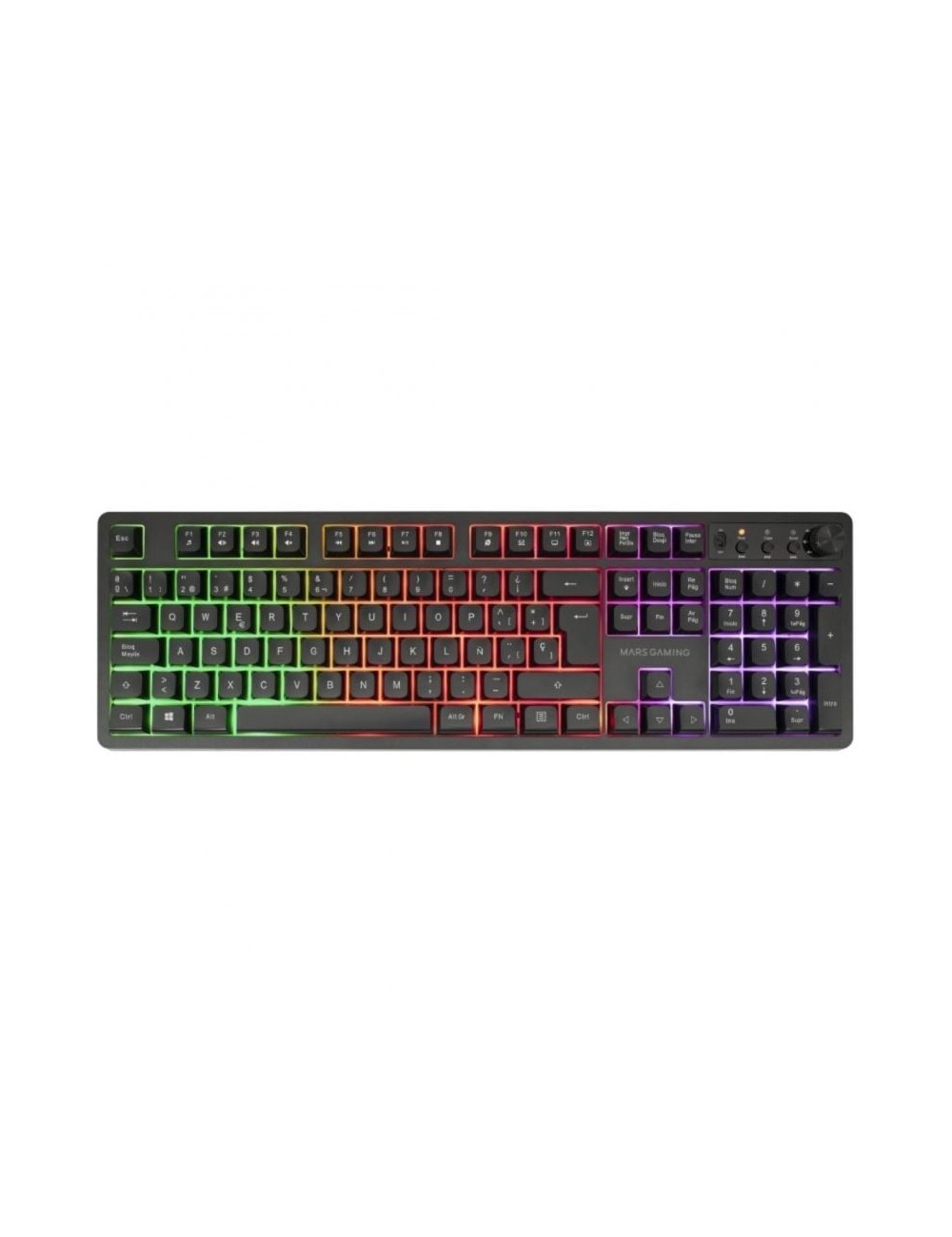 Pack Gaming Mars Gaming MCPWX/ Teclado Inalámbrico + Ratón Inalámbrico + Alfombrilla