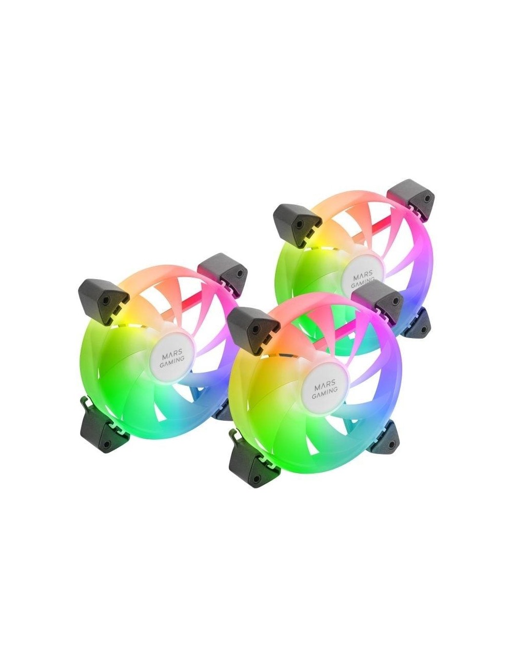 Pack 3 Ventiladores Mars Gaming MF-3A/ 12cm/ ARGB