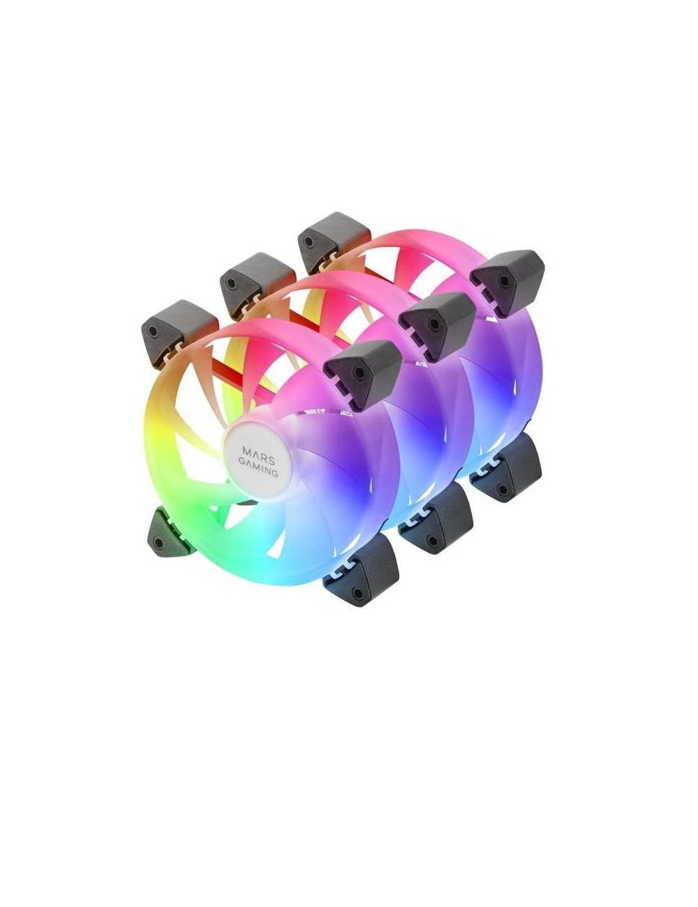 Pack 3 Ventiladores Mars Gaming MF-3A/ 12cm/ ARGB