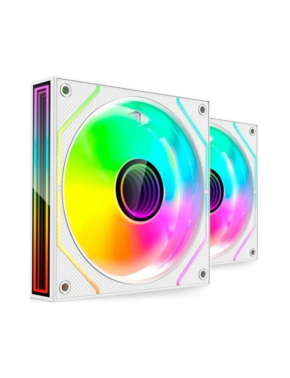 Pack 2 Ventiladores Mars Gaming MF-3DPROX2/ 12cm/ ARGB/ Blancos