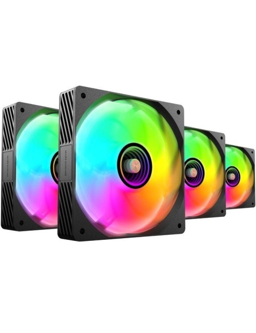 Pack 4 Ventiladores Mars Gaming MF-SI4KIT/ 12cm + HUB + Mando a Distancia/ ARGB