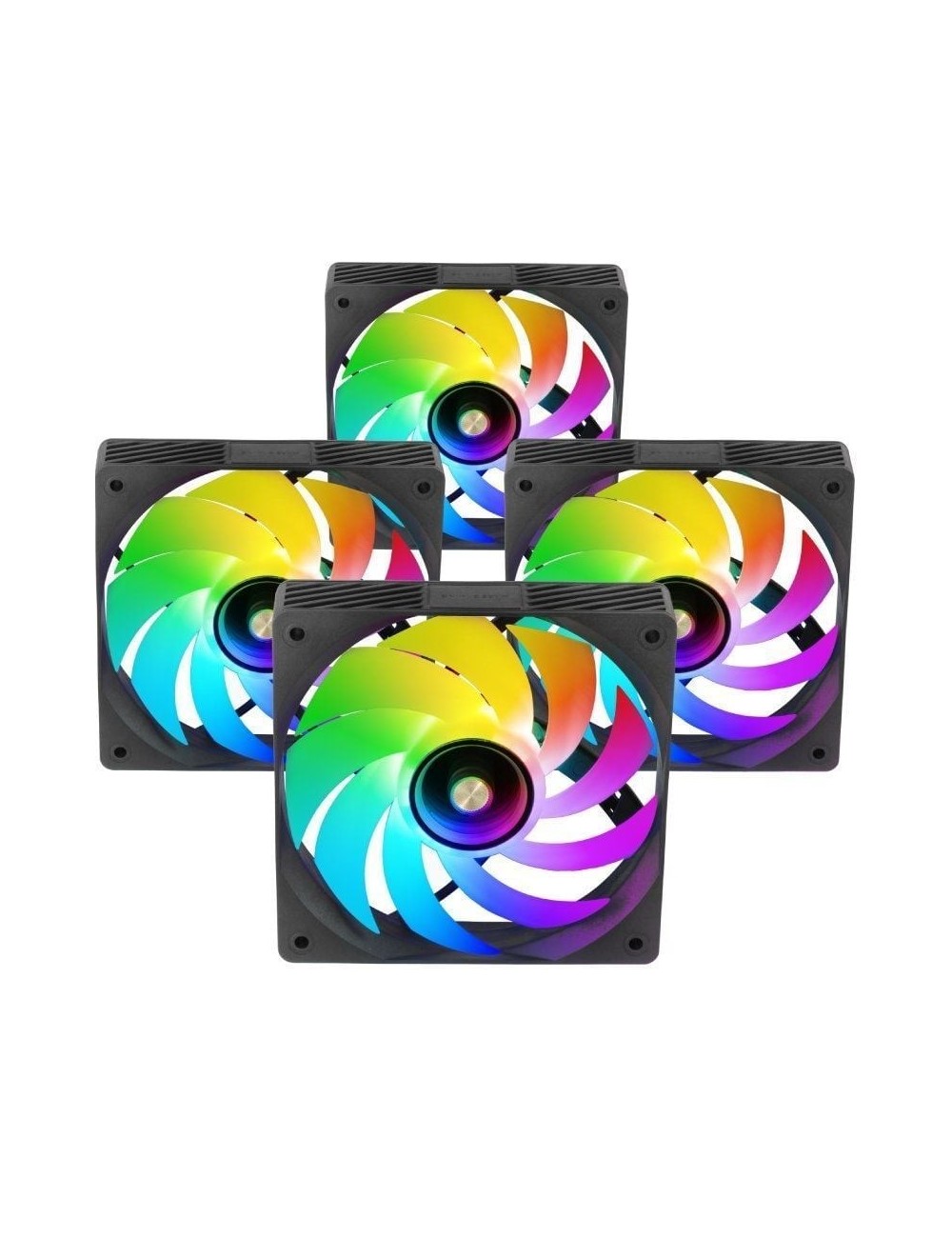 Pack 4 Ventiladores Mars Gaming MF-SI4KIT/ 12cm + HUB + Mando a Distancia/ ARGB