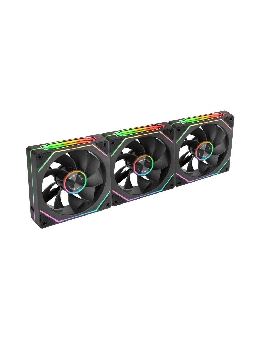 Pack 3 Ventiladores Invertidos Mars Gaming MF-LINKFINITYKIT2R/ 12cm/ ARGB