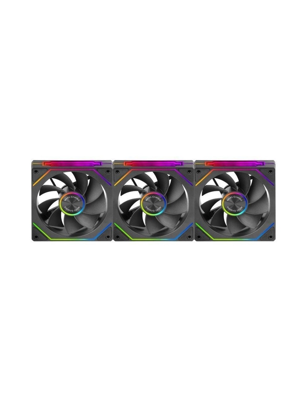 Pack 3 Ventiladores Invertidos Mars Gaming MF-LINKFINITYKIT2R/ 12cm/ ARGB