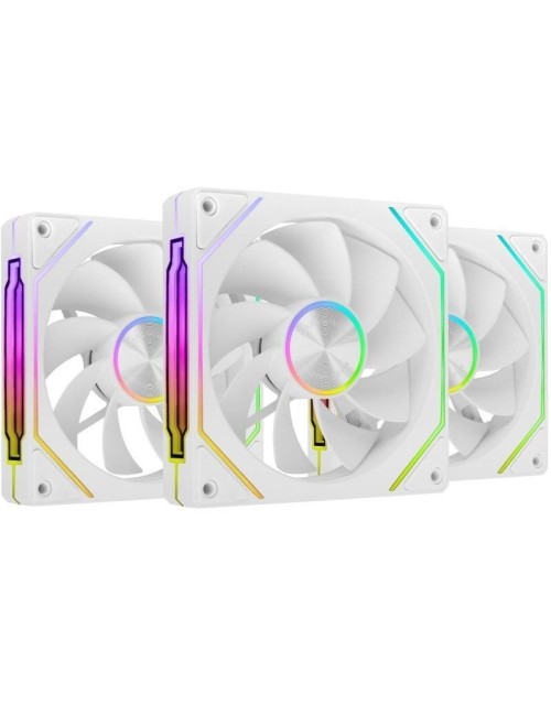 Pack 3 Ventiladores Invertidos Mars Gaming MF-LINKFINITYKIT2R/ 12cm/ ARGB/ Blancos