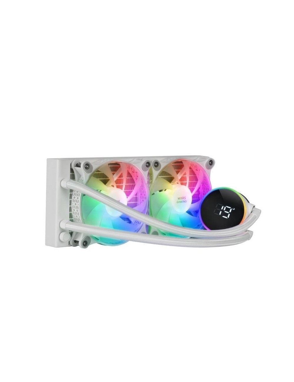 Sistema de Refrigeración Líquida Mars Gaming ML-LCD240/ Blanco