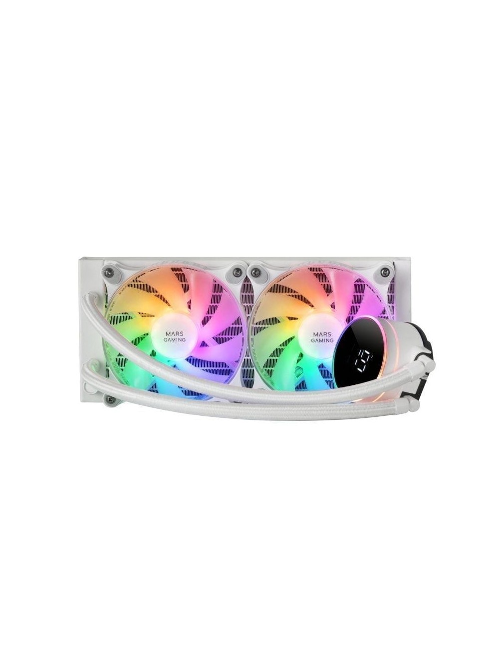 Sistema de Refrigeración Líquida Mars Gaming ML-LCD240/ Blanco