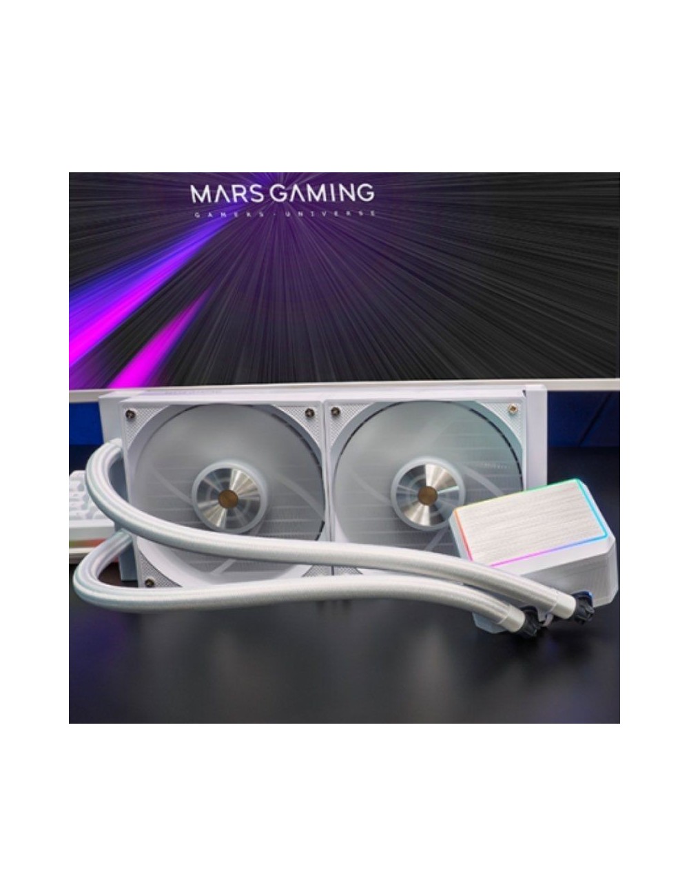 Sistema de Refrigeración Líquida Mars Gaming ML-PROII240/ Blanco