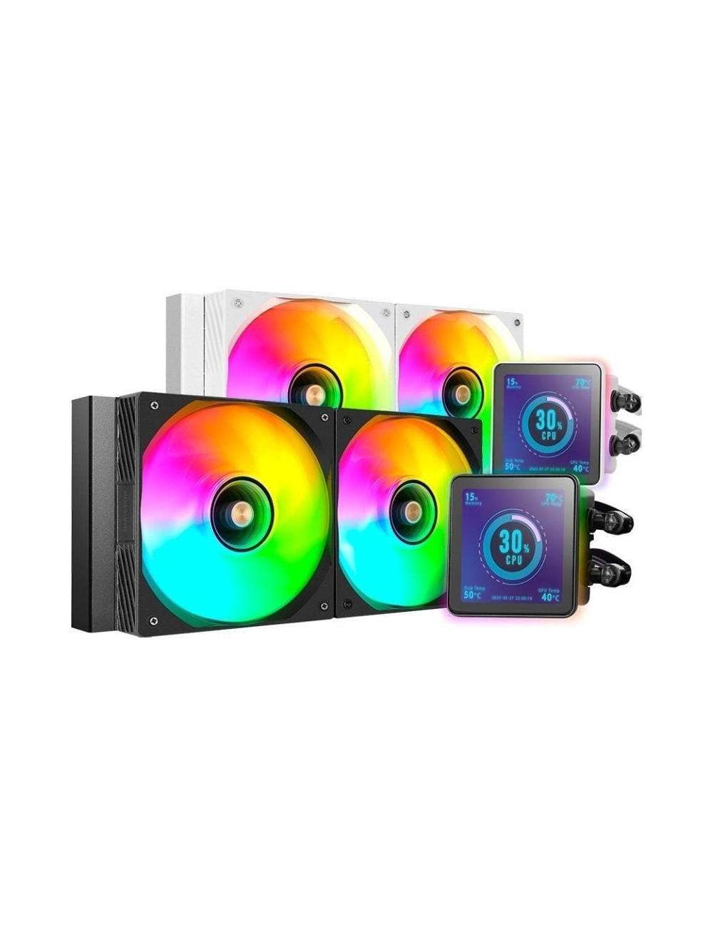 Sistema de Refrigeración Líquida Mars Gaming ML-VISIONPRO240/ Negro
