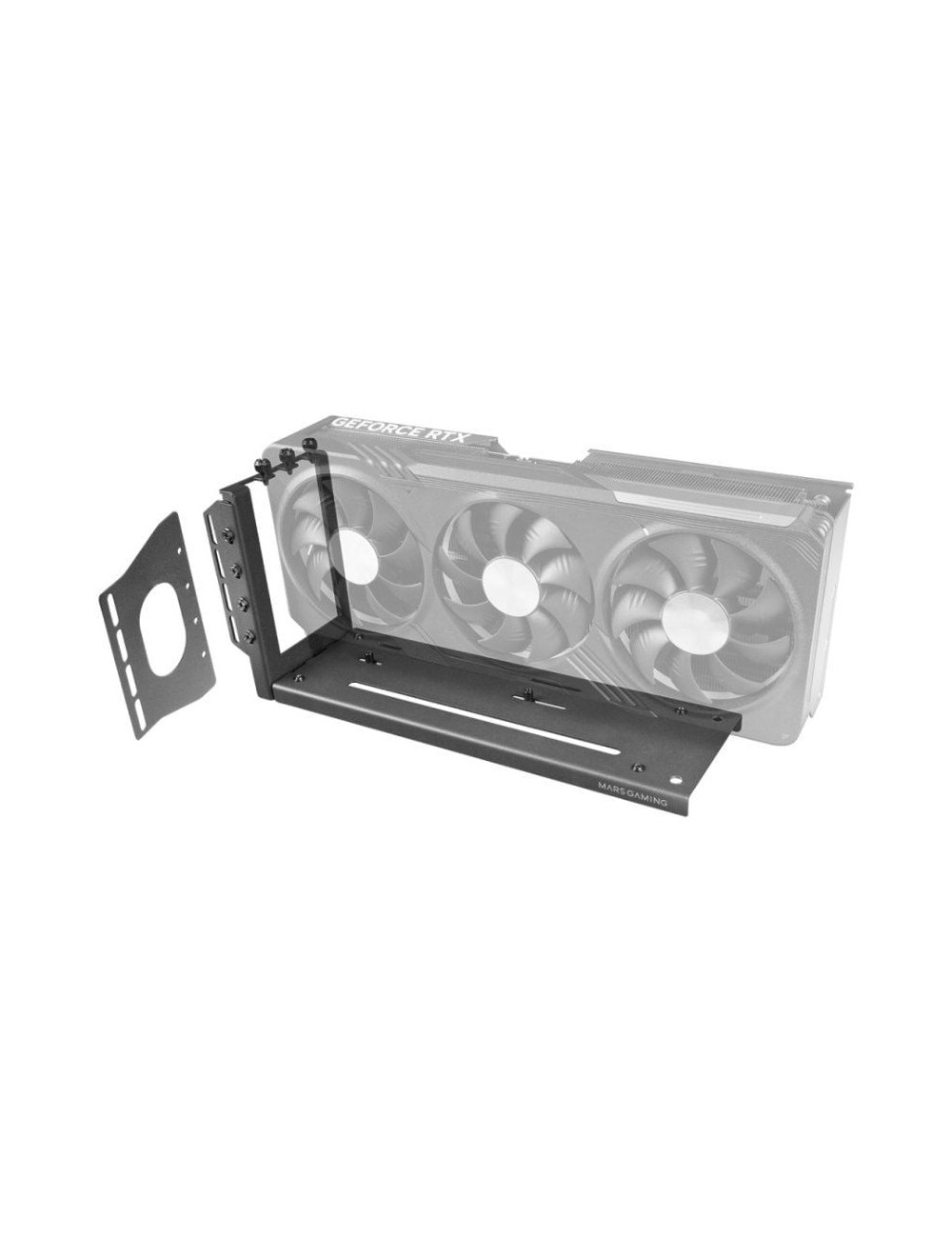 Soporte para Tarjeta Gráfica Mars Gaming MCA-GCV/ Compatibilidad Universal/ Negro