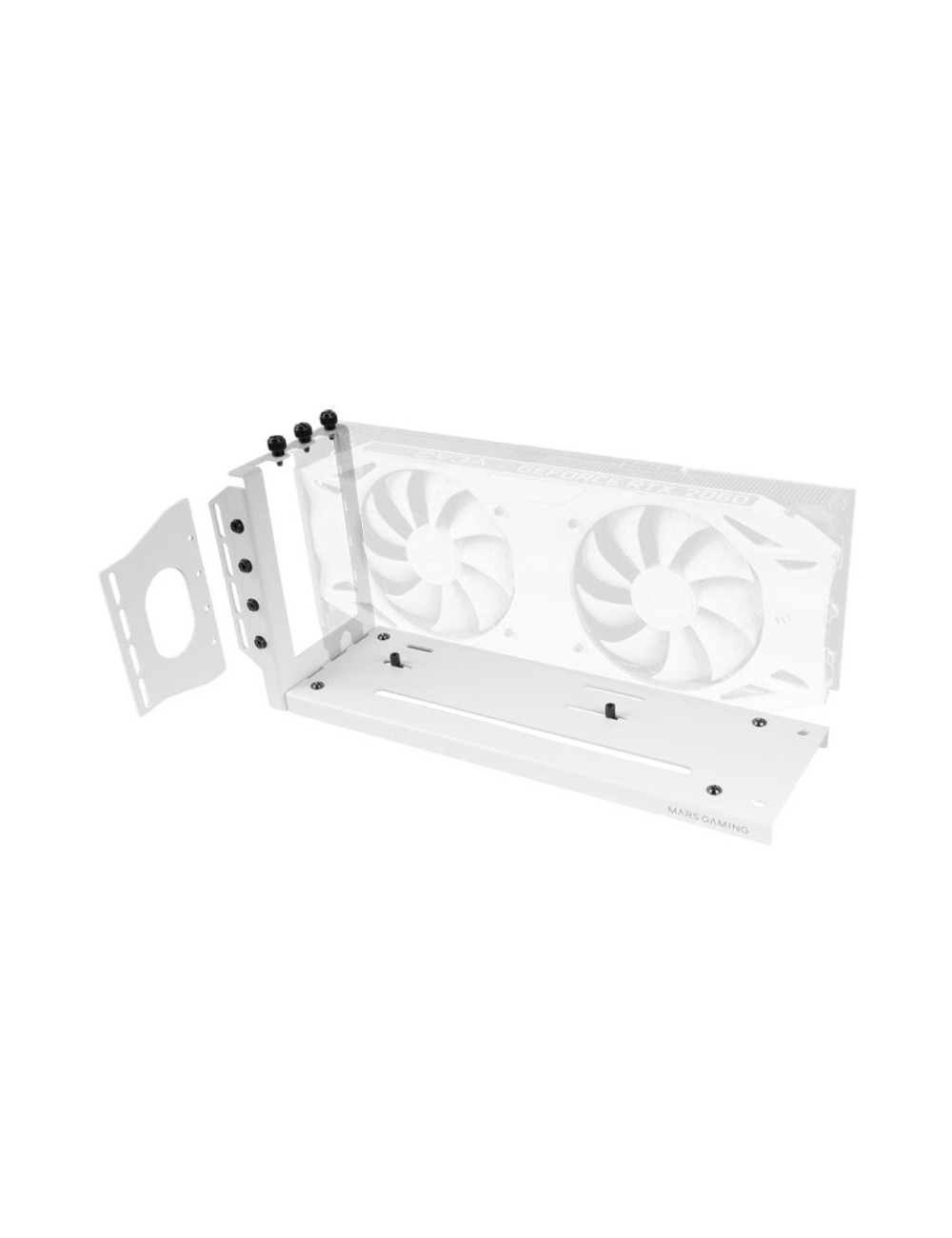 Soporte para Tarjeta Gráfica Mars Gaming MCA-GCV/ Compatibilidad Universal/ Blanco