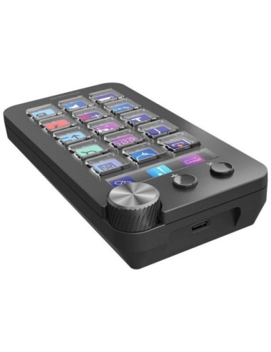 Control Deck Mars Gaming MSD-NEO/ 15 Teclas LCD/ 1 Rueda/ 2 Botones/ Negro