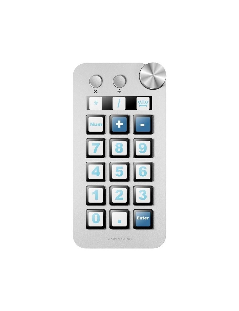 Control Deck Mars Gaming MSD-NEO/ 15 Teclas LCD/ 1 Rueda/ 2 Botones/ Blanco
