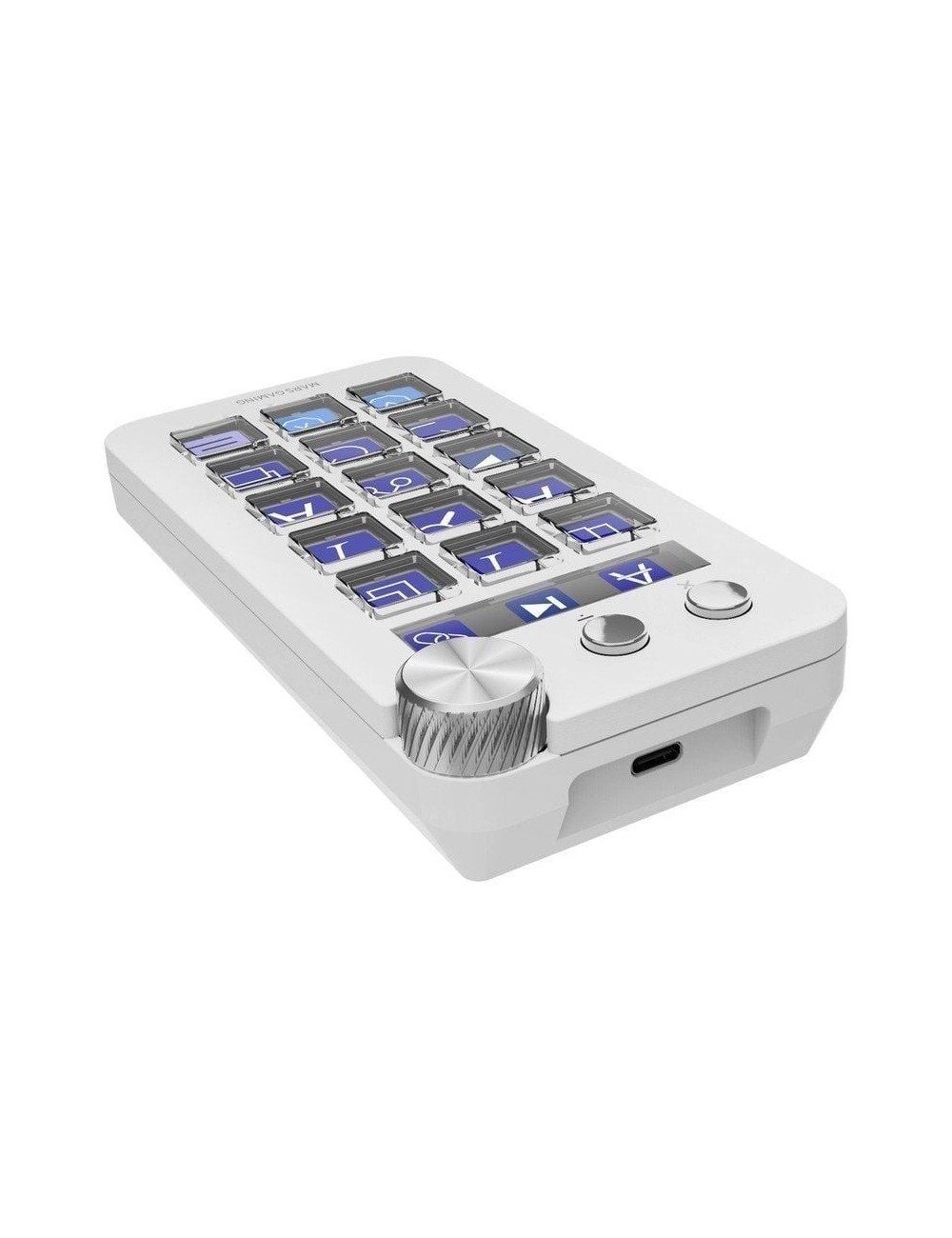 Control Deck Mars Gaming MSD-NEO/ 15 Teclas LCD/ 1 Rueda/ 2 Botones/ Blanco