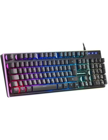 TECLAT HIBRID MECANIC MARS GAMING-SWITCHES H-MECHANICAL RED-REPOSAMANS-IL.LUMINACIÓ LED RGB-CABLE 150CM