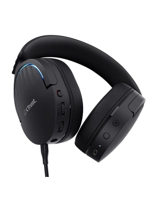 Auriculares Gaming Inalámbricos con Micrófono Trust Gaming GXT 491 Fayzo/ Bluetooth/ Jack 3.5/ Negros
