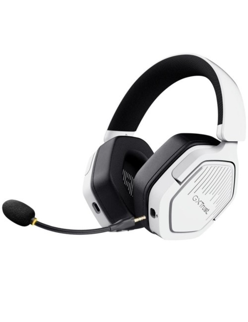 Auriculares Gaming Inalámbricos con Micrófono Trust Gaming GXT 493PS Carus PS5/ Jack 3.5/ Bluetooth/ Blancos