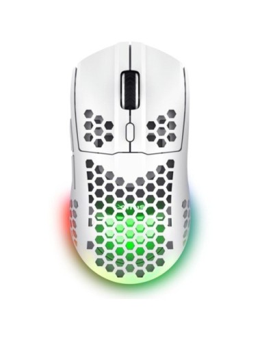 Ratón Gaming Inalámbrico Trust Gaming GXT 929 Helox/ Batería recargable/ Hasta 4800 DPI/ Blanco