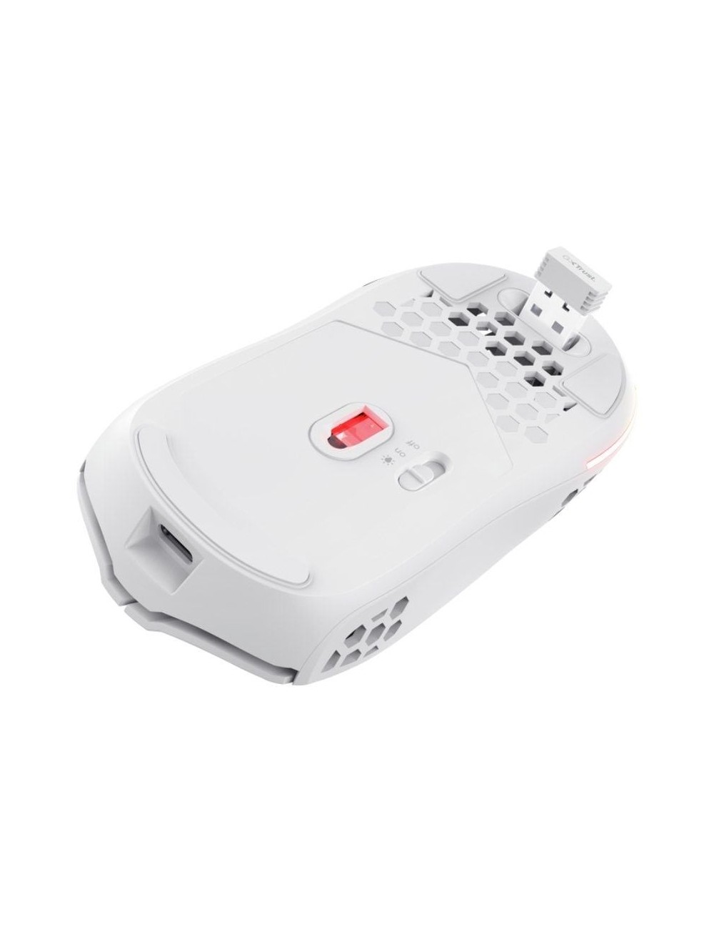 Ratón Gaming Inalámbrico Trust Gaming GXT 929 Helox/ Batería recargable/ Hasta 4800 DPI/ Blanco