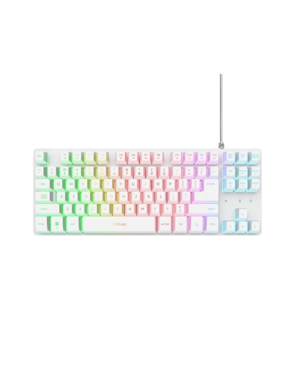 Teclado Gaming Trust Gaming GXT 833 Thado TKL 25896/ Blanco