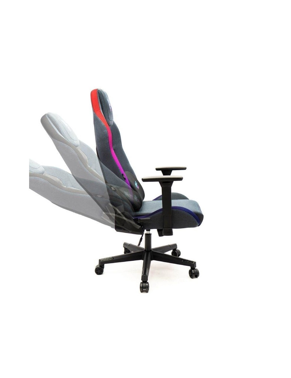 Silla Gaming Woxter Stinger Station Elite/ Luces LED/ Azul y Rosa