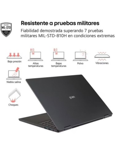 Portátil LG Gram Pro 17Z90TR-E.AD88B Intel Core Ultra 7-255H/ 32GB/ 1TB SSD/ GeForce RTX 5050/ 17'/ Win11