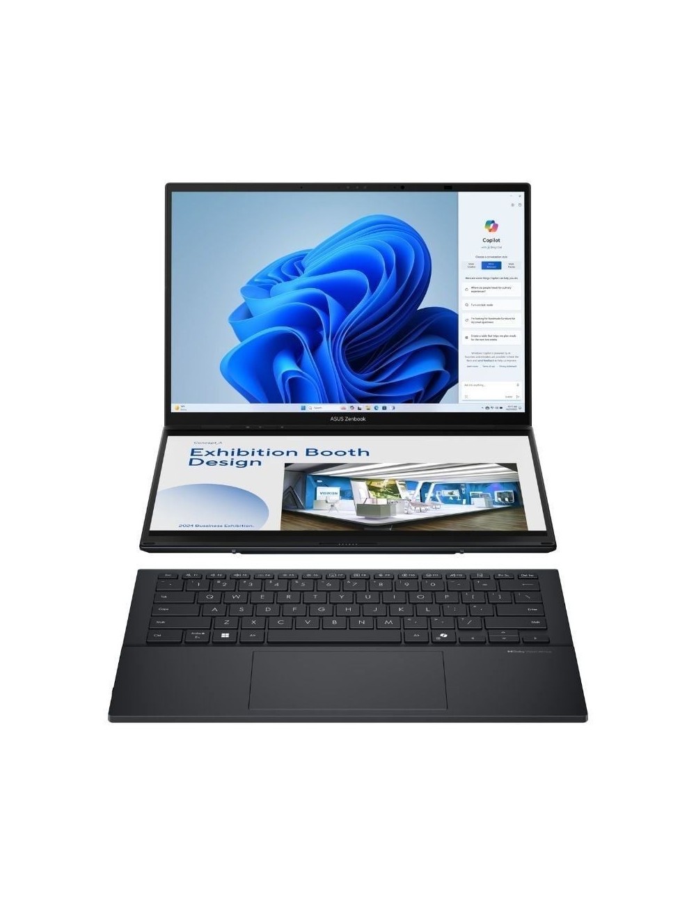 Portátil Convertible Asus ZenBook Duo OLED UX8406CA-QL336W Intel Core Ultra 7-255H/ 32GB/ 1TB SSD/ 14' Táctil/ Win11