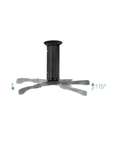 Soporte de Techo para Proyector TooQ PJ1010TN-B/ Inclinable/ Giratorio/ hasta 10kg