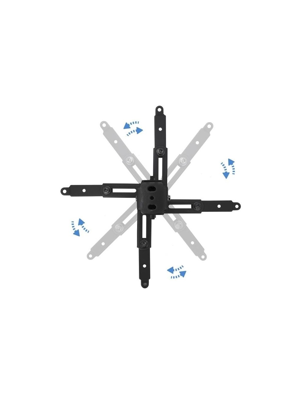Soporte de Techo para Proyector TooQ PJ2012T-B/ Inclinable/ hasta 20kg
