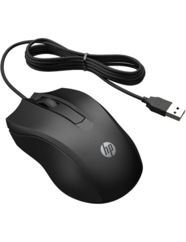 Ratón HP 105/ Hasta 1600 DPI/ Negro