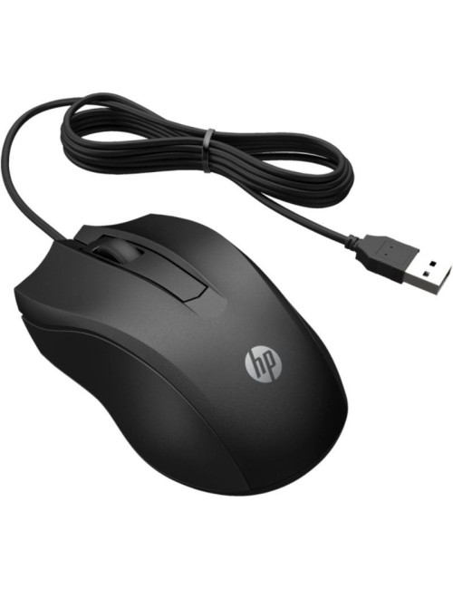 Ratón HP 105/ Hasta 1600 DPI/ Negro