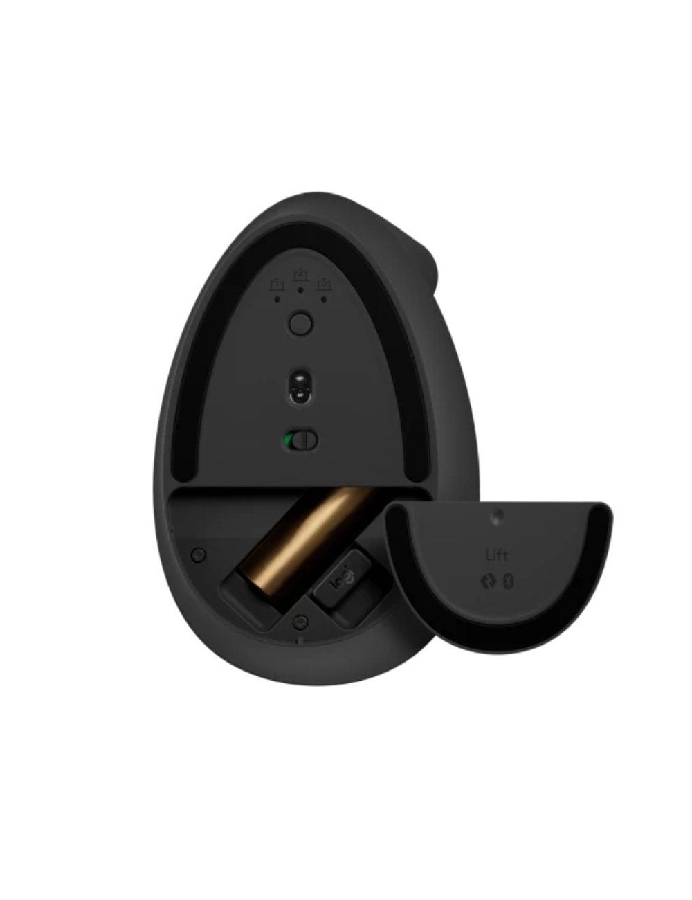 Ratón Vertical Inalámbrico Logitech Lift Vertical Ergonomic Mouse/ Hasta 4000 DPI/ Grafito