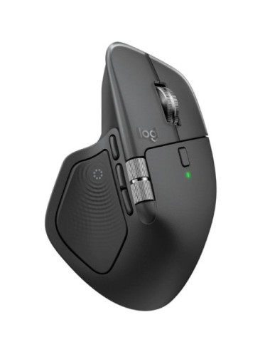 Ratón Ergonómico Inalámbrico Logitech MX Master 4/ Batería recargable/ Hasta 8000 DPI/ Grafito