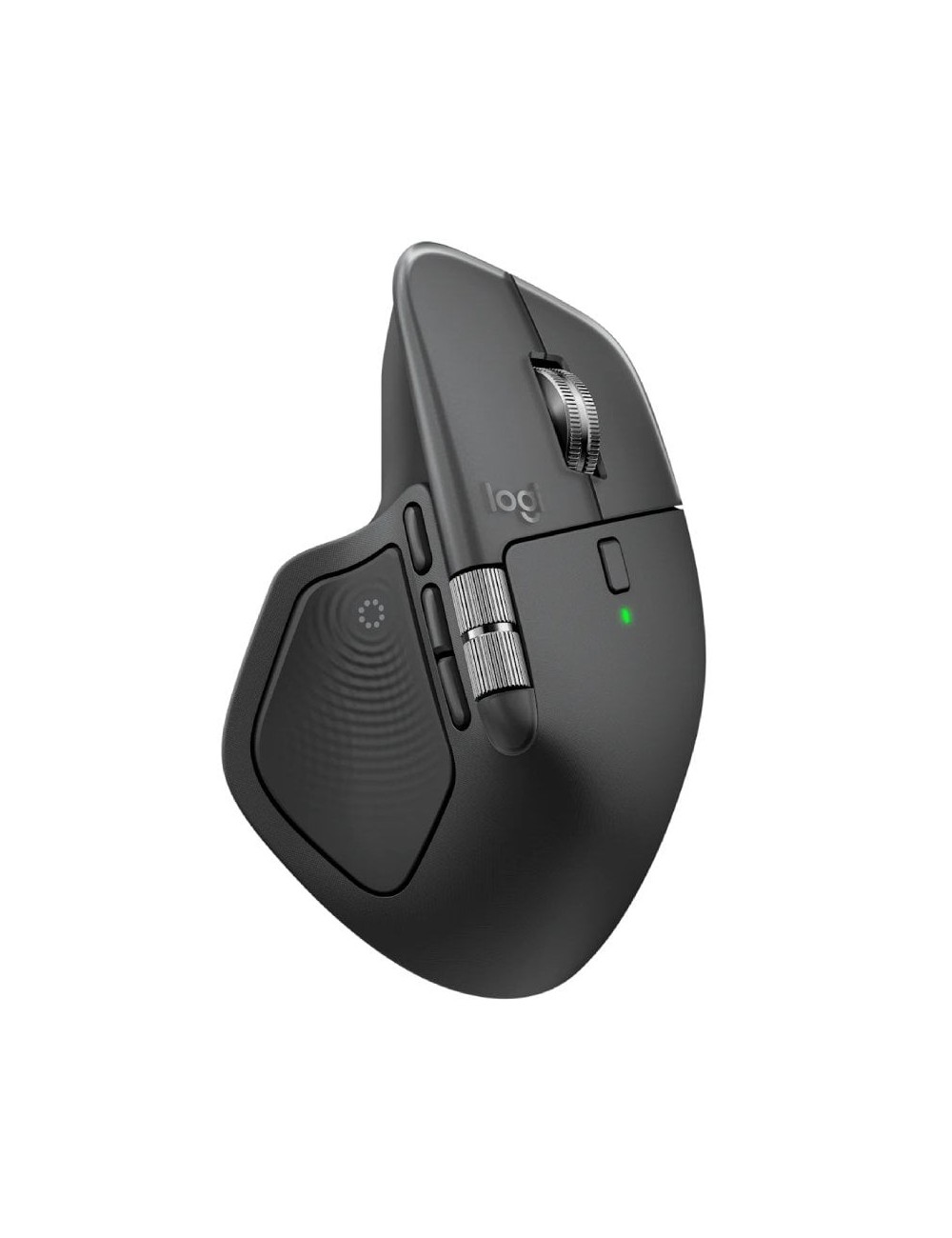 Ratón Ergonómico Inalámbrico Logitech MX Master 4/ Batería recargable/ Hasta 8000 DPI/ Grafito