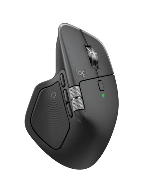 Ratón Ergonómico Inalámbrico Logitech MX Master 4/ Batería recargable/ Hasta 8000 DPI/ Grafito