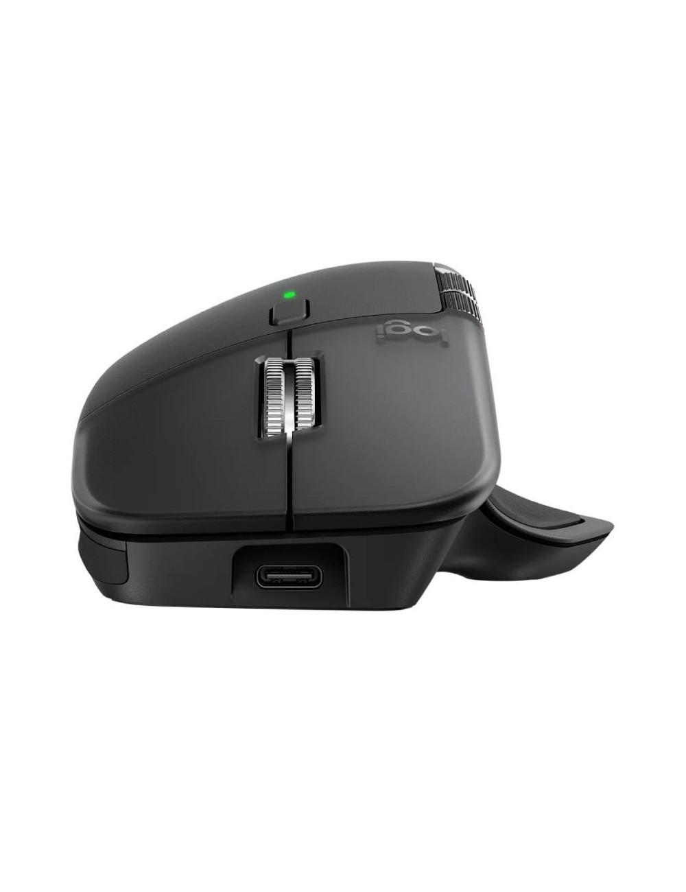Ratón Ergonómico Inalámbrico Logitech MX Master 4/ Batería recargable/ Hasta 8000 DPI/ Grafito