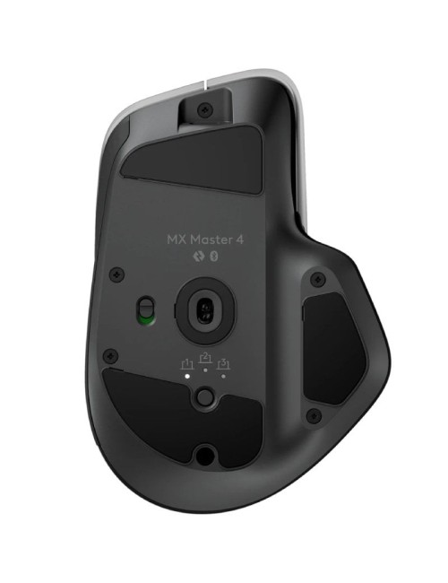 Ratón Ergonómico Inalámbrico Logitech MX Master 4/ Batería recargable/ Hasta 8000 DPI/ Grafito