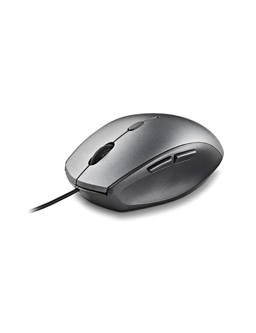 Ratón Ergonómico NGS Moth Gray/ Hasta 1600 DPI/ Gris