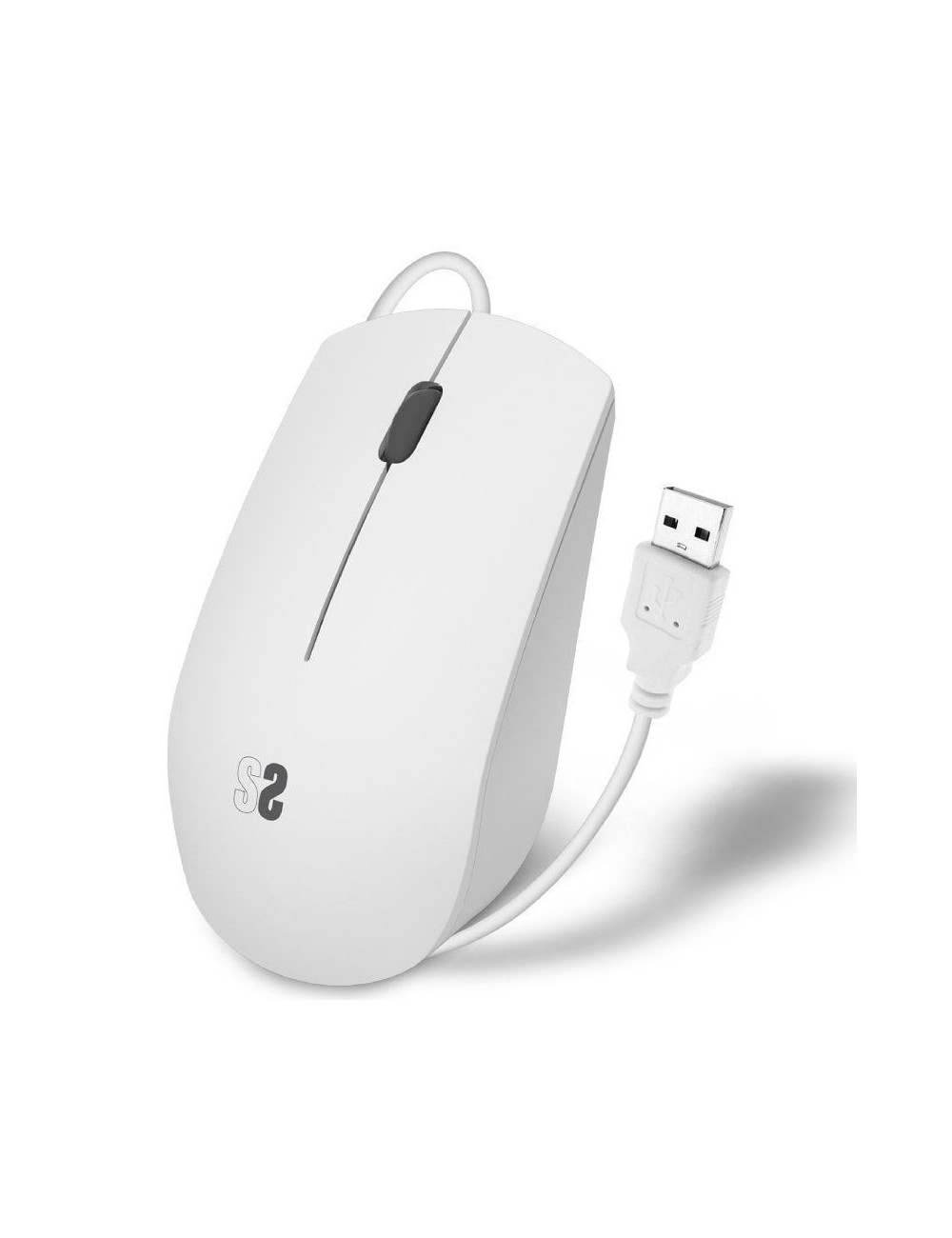 Ratón Subblim Business Silencioso/ Hasta 1200 DPI/ Blanco
