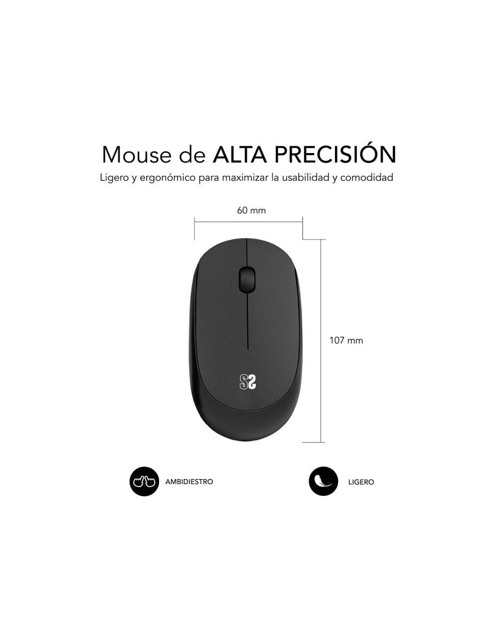 Ratón Inalámbrico Subblim Business Plus Silencioso/ Hasta 1200 DPI