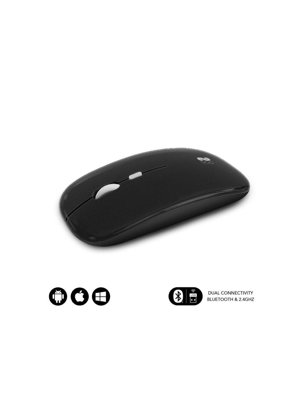 Ratón Inalámbrico Subblim Dual Flat/ Batería recargable/ Hasta 1600 DPI