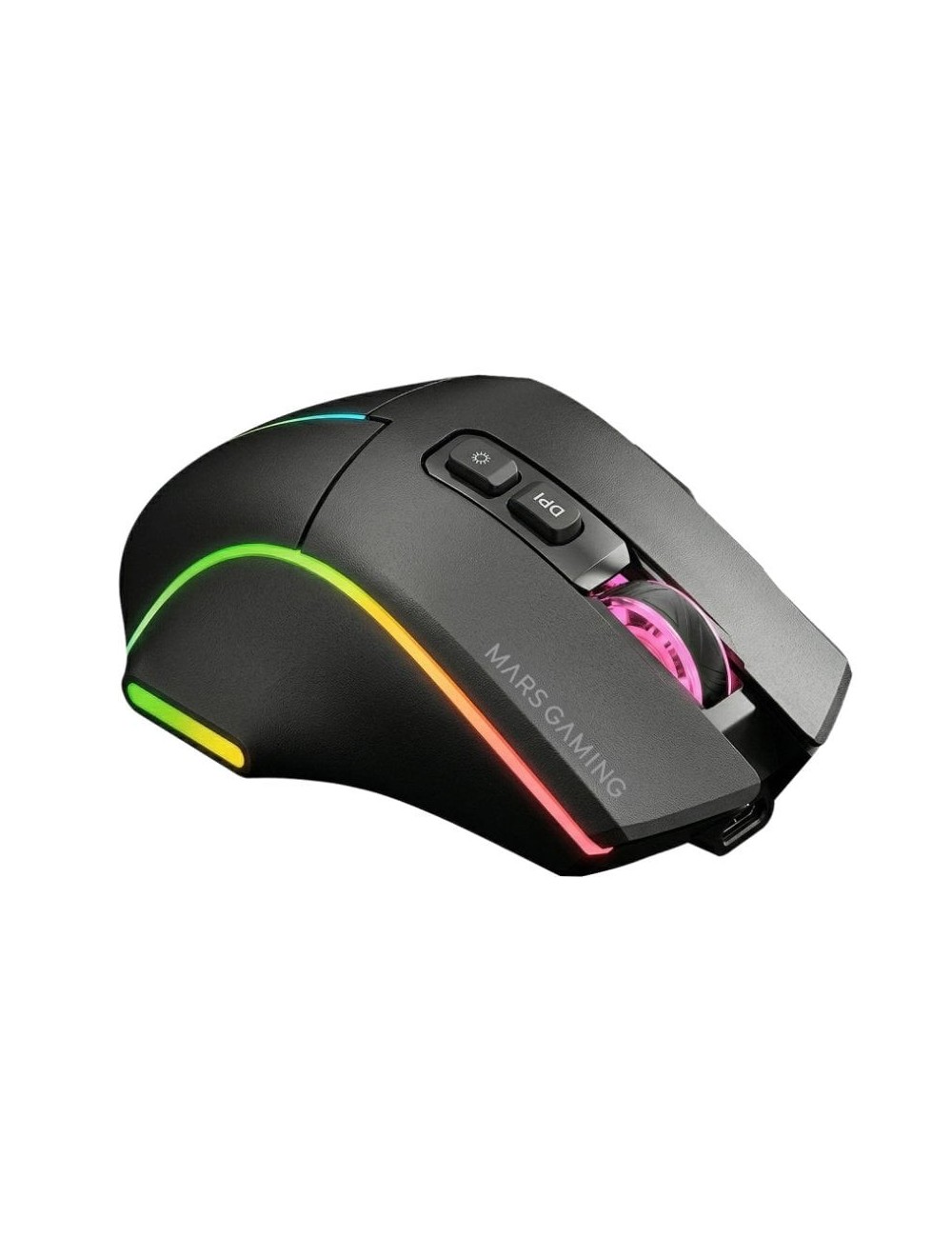 Ratón Inalámbrico Mars Gaming MMW-VECTOR/ Batería Recargable/ Hasta 12000 DPI