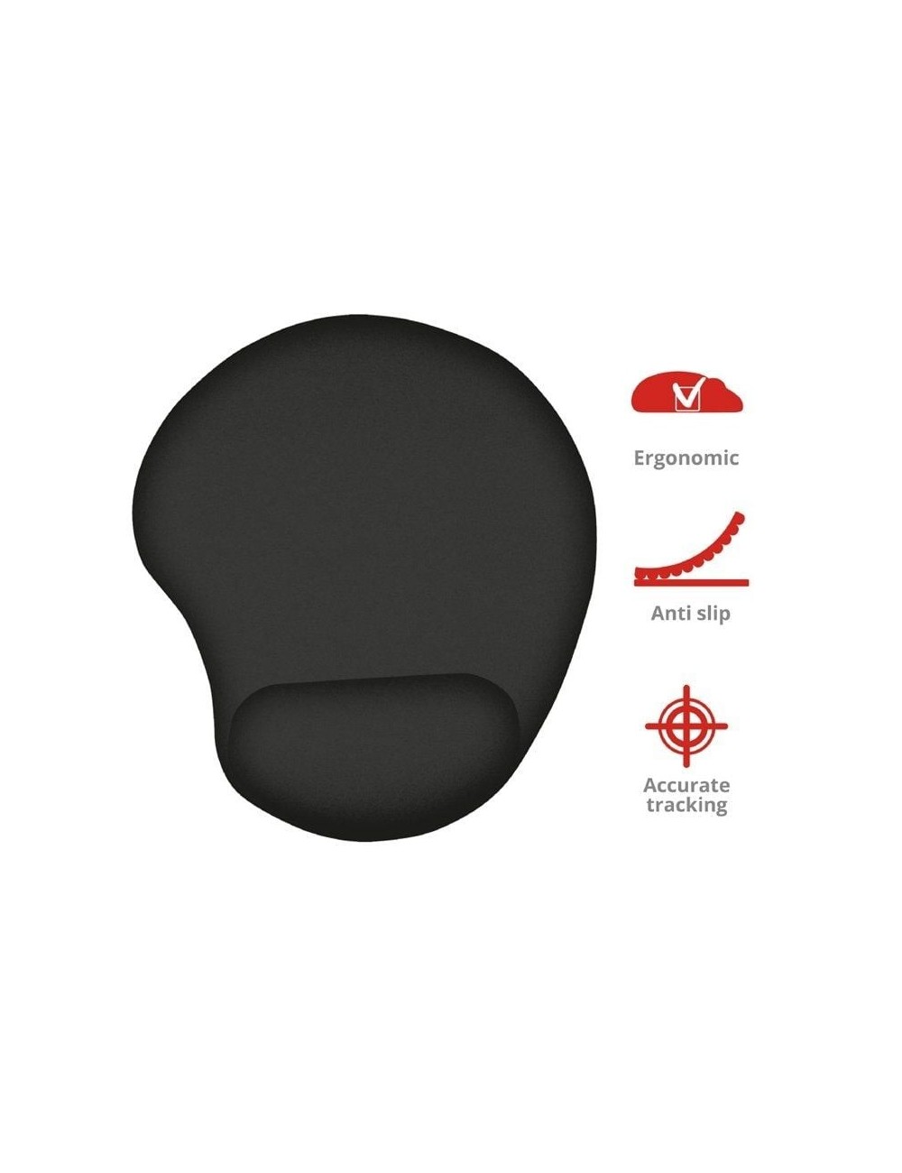 ALFOMBRETA BIGFOOT ERGONOMICA NEGRA