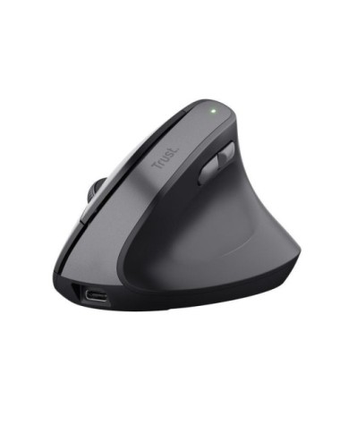 Ratón Vertical Inalámbrico Trust Bayo II/ Batería recargable/ Hasta 2400 DPI