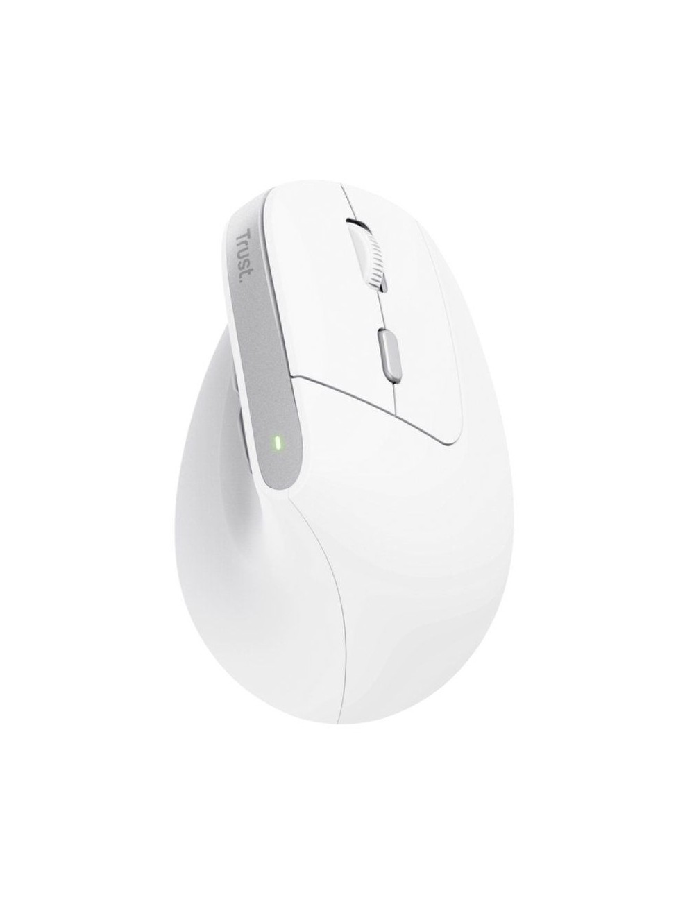 Ratón Vertical Inalámbrico Trust Bayo II/ Batería recargable/ Hasta 2400 DPI/ Blanco